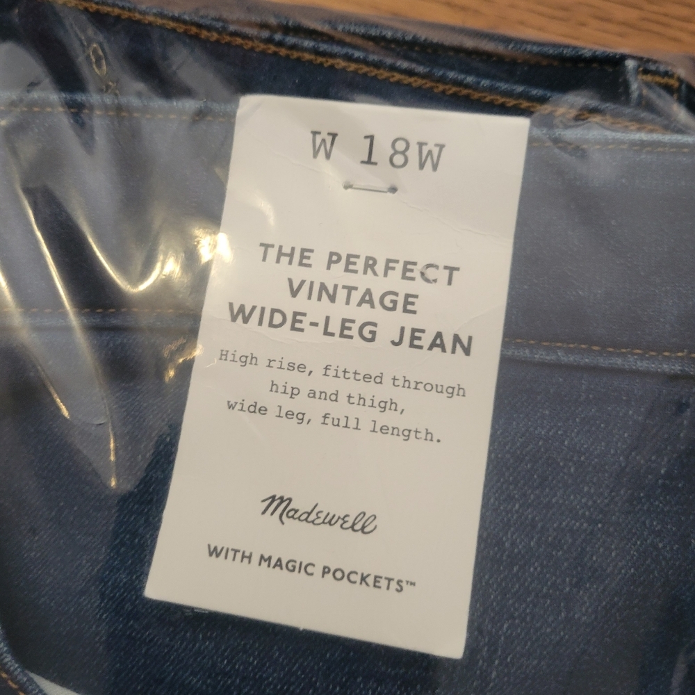 Madewell The Perfrct Vintage Wide-leg Jean - Harvey Wash + Comfort Stretch - Picture 8 of 9